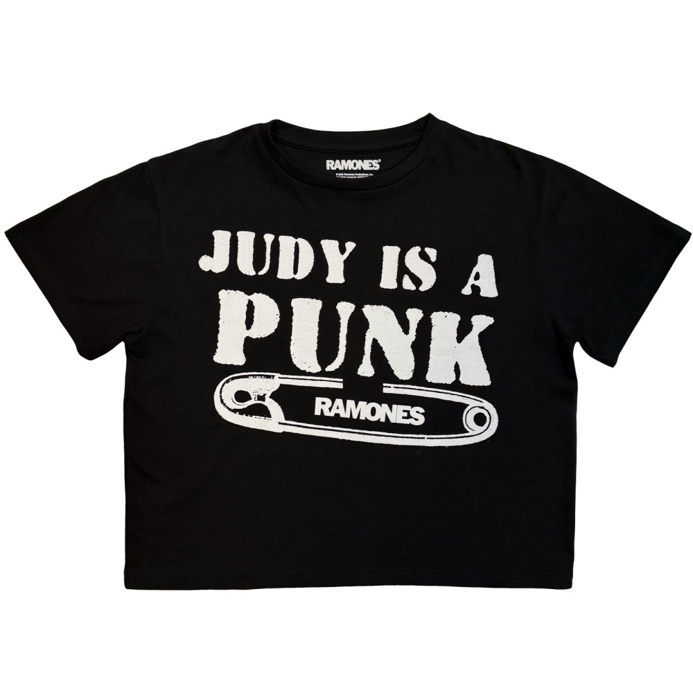 Ramones - Judy Is A Punk Crop top - Black